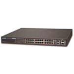 Planet FGSW-2624HPS4 PoE switch 24x 100-TX, 2x 1000-T/SFP, Web/SNMP, STP/RSTP, IGMPv2, 420W