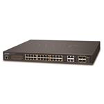 Planet GS-4210-24UP4C Ultra PoE switch L2/L4, 28(24 PoE)x 1000Base-T, 4x SFP, Web/SNMPv3, 802.3at-600W