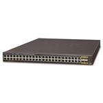 PLANET GS-4210-48T4S switch L2/L4, 48x 1000Base-T, 4x SFP, Web/SNMPv3, VLAN, QoS, IPv6, fanless