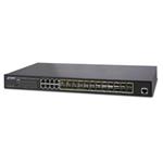 Planet GS-5220-16S8CR L2/L3 switch 24x SFP(DDM) 100/1000Base-X, 8x 1000Base-T, AC+DC, Web/SNMP, QoS, IPv6