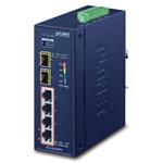 Planet IGS-624HPT, POE SWITCH 4X 1000BASE-T, 2X SFP 100/1000BASE-X, DIN, IP30, -40 AŽ +75 ST.C, ESD+EFT