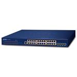 Planet SGS-6310-24P4X L3 PoE switch, 24x1Gb, 4x10Gb SFP+, HW/IP stack, VSF/Cluster switch, 802.3at 370W