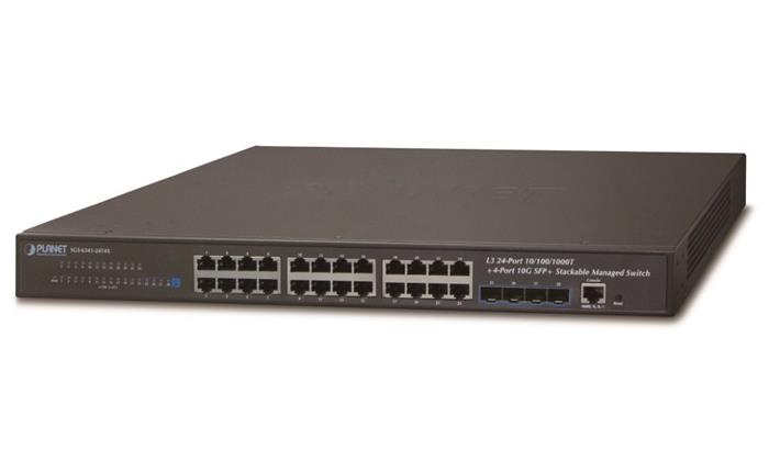 Planet SGS-6341-24T4X L2/L3 switch 24x 1000Base-T,4x 10Gb SFP+, Web/SNMP, L3, ACL,QoS, IGMP,IP stack