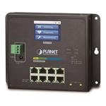 Planet WGS-5225-8T2SV nástěnný switch 8x TP,2x SFP, Web+LCD, L3, ONVIF, -40~75°C, fanless