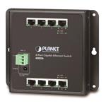 Planet WGS-803 nástěnný switch 8x1000B-T, DIN, kov IP30, ESD+EFT, dual DC, fanless