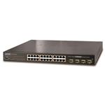 Planet WGSW-24040HP4 PoE switch 24x1000Base-T, 4x 100/1000-SFP(DDM), 802.3at, Web/SNMPv3, IGMPv3,IPv6, 440W