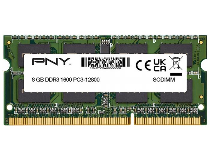 PNY 8GB DDR3 1600MHz CL11 SO-DIMM, 1.35V