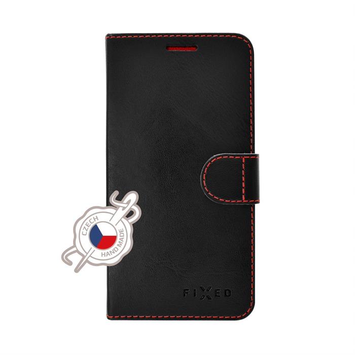 Pouzdro typu kniha FIXED FIT pro Xiaomi Redmi 9, černé