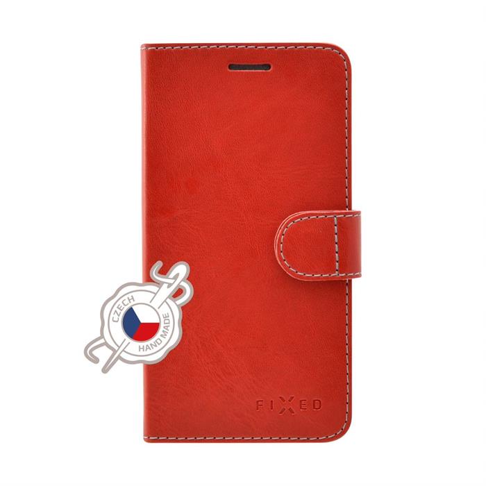 Pouzdro typu kniha FIXED FIT pro Xiaomi Redmi 9, červené