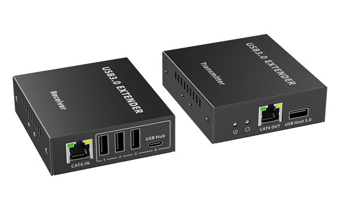 PremiumCord 4-port USB 3.0 extender po Cat5/Cat5e/Cat6 do 100m