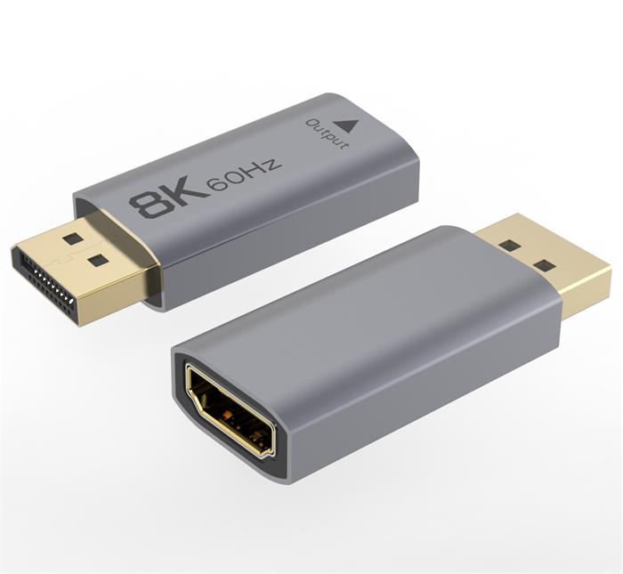 PremiumCord adaptér DisplayPort - HDMI, 8K@60Hz, 4K@144Hz Male/Female, pozlacené konektory