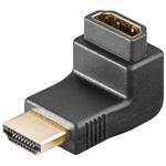 PremiumCord Adapter HDMI M/F zahnutý do pravého úhlu - opačný