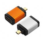 PremiumCord Adapter HDMI Typ A samice - micro HDMI Typ D samec, oranžová