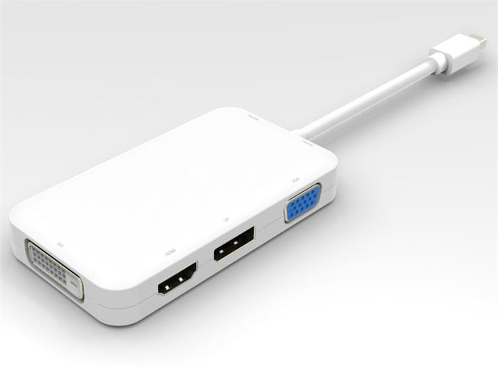 PremiumCord adaptér mini DisplayPort - DP + HDMI + DVI + VGA