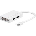 PremiumCord  adaptér Mini DisplayPort - HDMI + DVI + DisplayPort  M/F