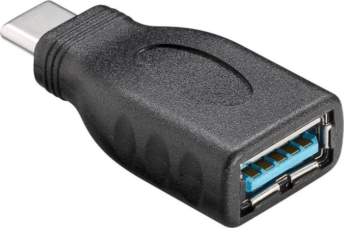 PremiumCord Adaptér USB-C - USB 3.0/female, černý