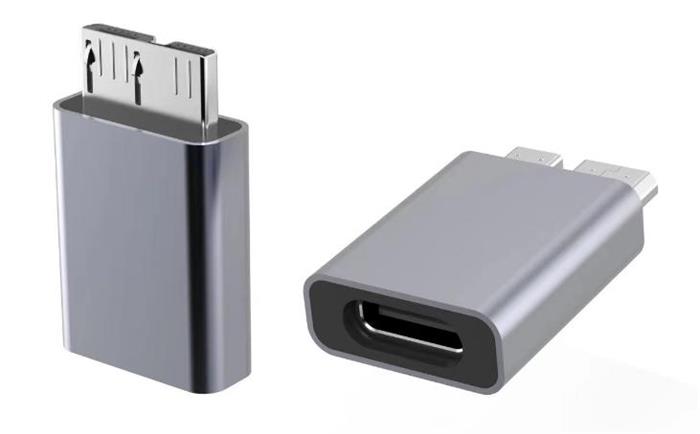 PremiumCord Aluminium adaptér USB-C female -> USB3.0 Micro B Male