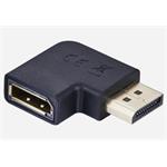 PremiumCord DisplayPort 1.2 vlevo zahnutý adapter 90°, male/female, pozlacené konektory