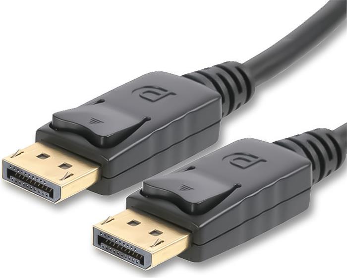 PremiumCord DisplayPort 2.0 přípojný kabel M/M, 1m, zlacené konektory