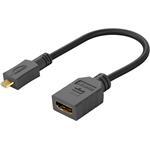 PremiumCord Flexi adaptér HDMI 1.4, micro HDMI samec - HDMI samice