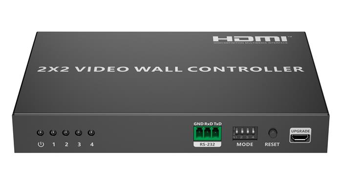 PremiumCord HDMI 1 vstup - 4 monitory, 4K@60hz Video Wall controller, 8 zobrazovacích módů