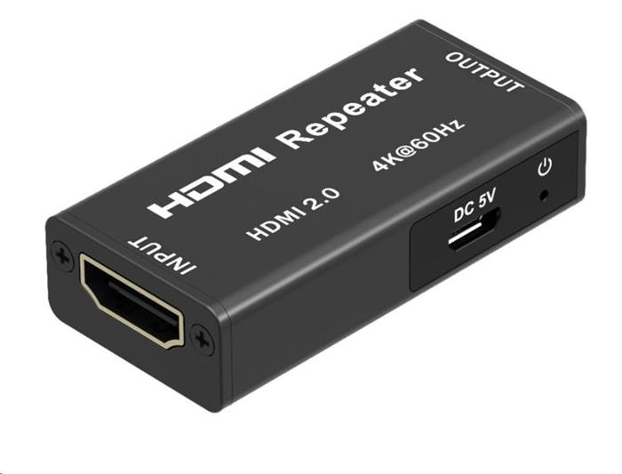 PREMIUMCORD HDMI 2.0 repeater až do 40m, rozlišení 4Kx2K@60Hz