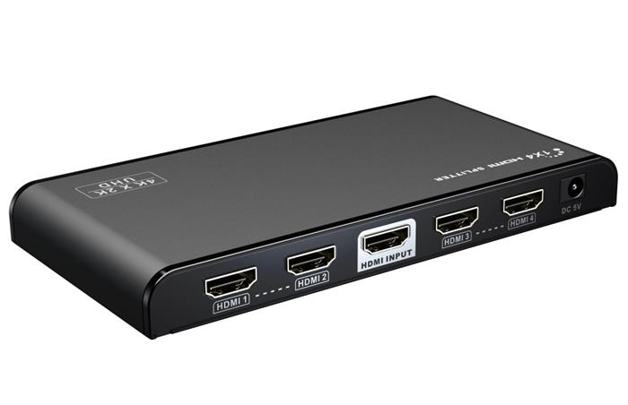 PremiumCord HDMI 2.0 splitter 1:4, černý