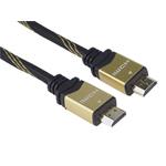 PremiumCord HDMI 2.0b High Speed + Ethernet kabel HQ, zlacené konektory, 1,5m