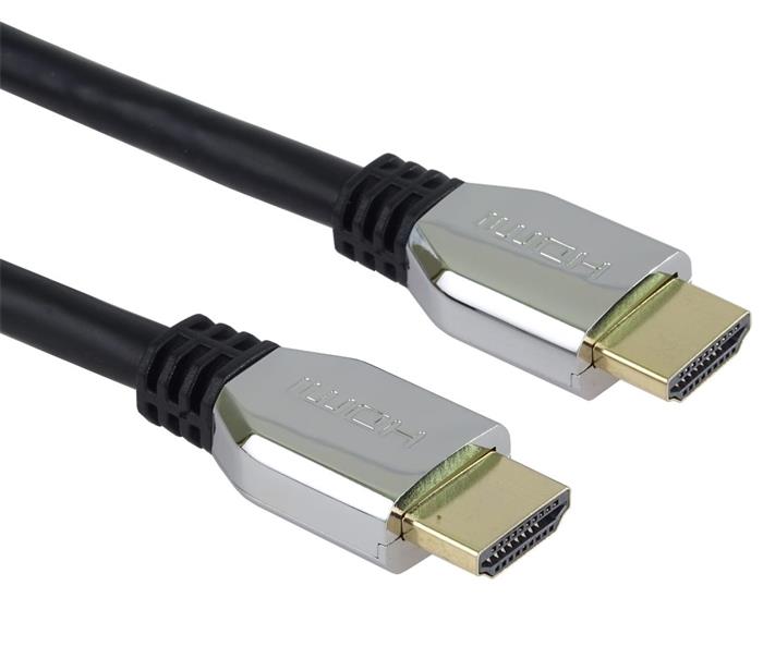 PremiumCord HDMI 2.1 kabel, 8K@60Hz, zlacené, 1m