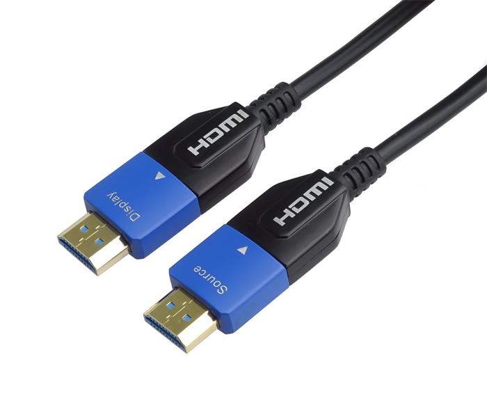 PremiumCord HDMI 2.1 optický kabel 8K@60Hz 4K@120Hz 10m zlacený