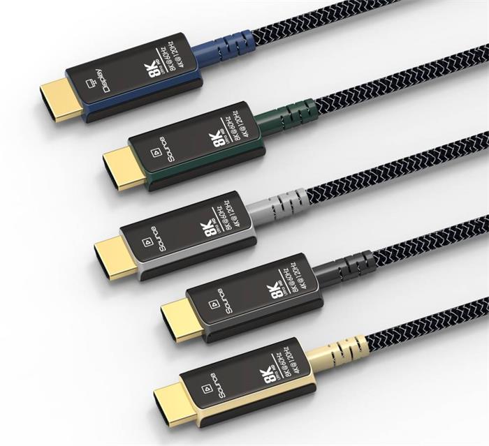 PremiumCord HDMI 2.1 optický propojovací kabel, 8K@60Hz, 15m