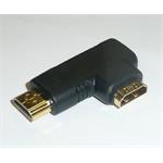 PremiumCord HDMI adaptér  19pin Female - 19pin Male do úhlu 90° levá