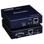 PremiumCord HDMI HDBaseT 4K extender na 100m, over IP, jeden vysílač na více přijímačů