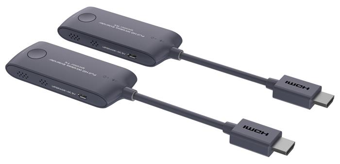 PREMIUMCORD HDMI Wireless extender, Mini, FULL HD 1080p na 20m, Šedá