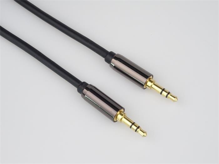 PremiumCord HQ stíněný kabel stereo Jack 3.5mm - Jack 3.5mm M/M 1,5m