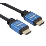 PremiumCord kabel HDMI 2.0b, 0.5m, kovové zlacené konektory