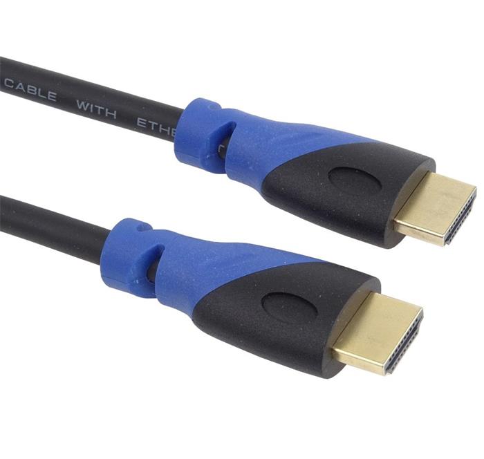 PremiumCord kabel HDMI 2.0b, 0.5m, zlacené konektory