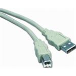 PremiumCord Kabel USB 2.0, A-B, 1m, šedý