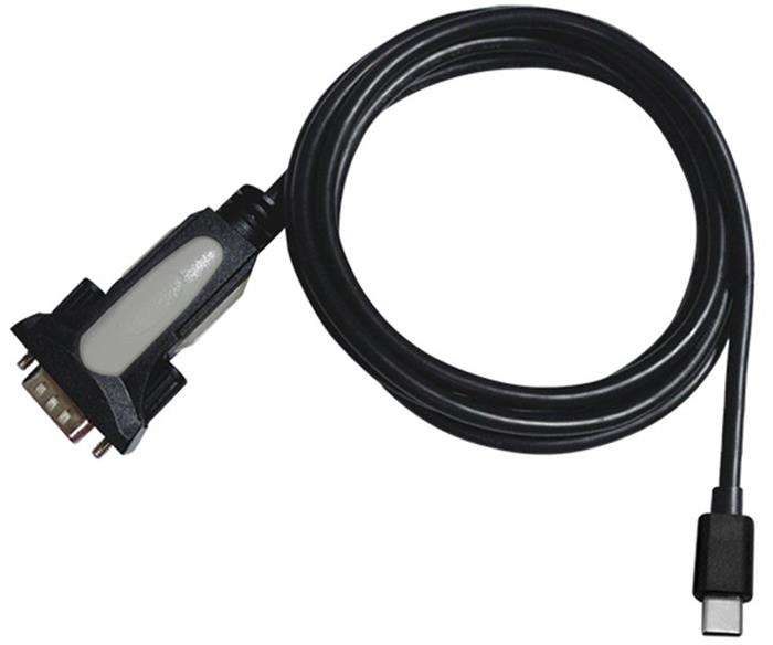 PremiumCord kabelový převodník USB-C -> RS232, délka 1.8m