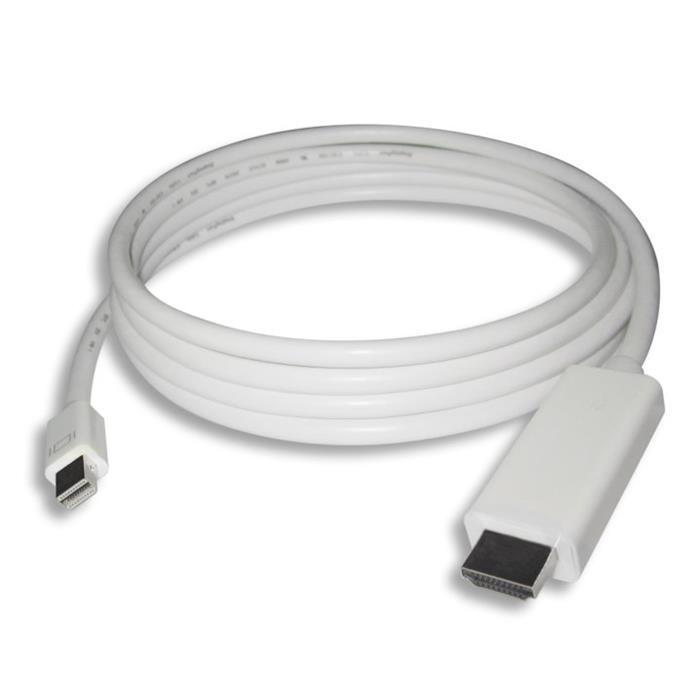 PremiumCord mini DisplayPort 1.2 na HDMI 2.0 kabel pro rozlišení 4Kx2K@60Hz, 2m