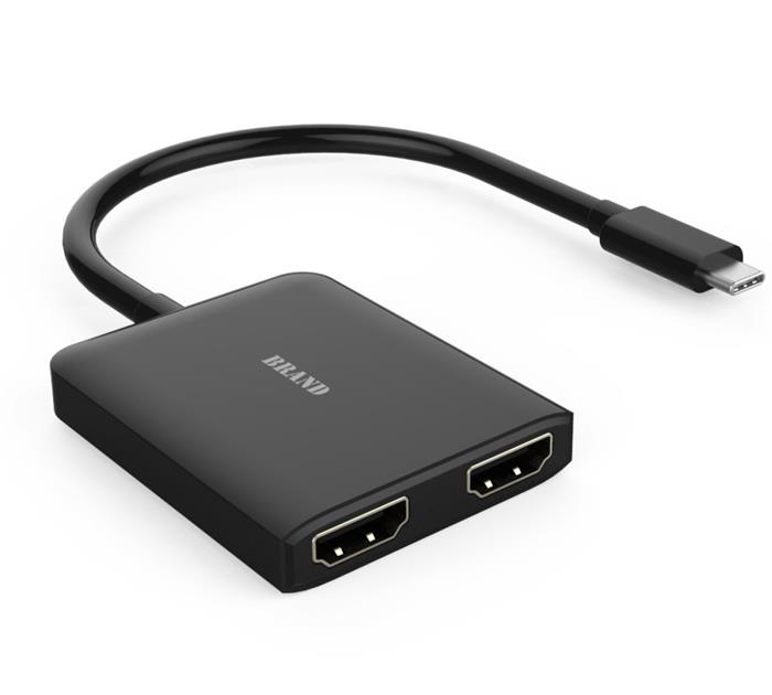 PremiumCord MST Adaptér USB-C -> 2x HDMI 1.4, rozšíření+zrcadlení