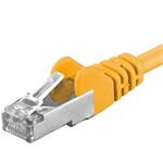 Premiumcord Patch kabel CAT6a S-FTP, RJ45-RJ45, AWG 26/7 1,5m, žlutá