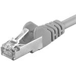 Premiumcord Patch kabel CAT6a S-FTP, RJ45-RJ45, AWG 26/7 1m šedá