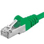 Premiumcord Patch kabel CAT6a S-FTP, RJ45-RJ45, AWG 26/7 7m, zelená