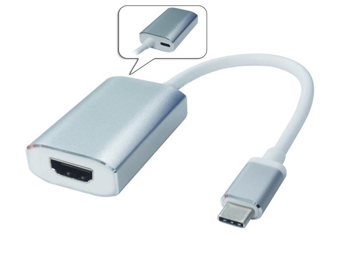 PremiumCord převodník USB-C na HDMI, rozlišení 4K@60Hz