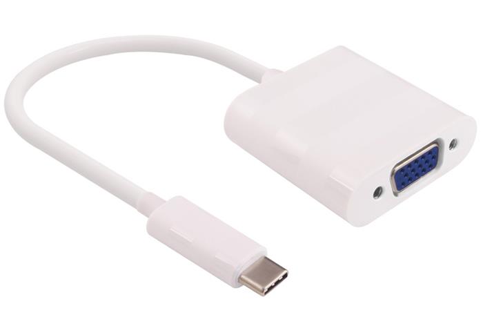 PremiumCord převodník z USB-C -> D-Sub, 1080p