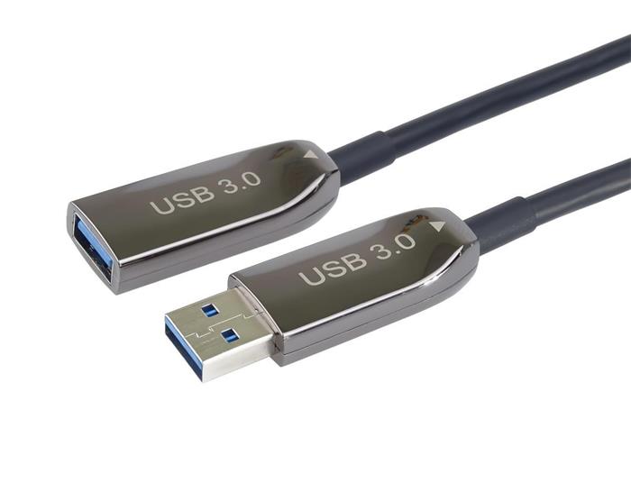 PremiumCord prodlužovací optický kabel USB 3.0 A/Male - A/Female, 50m