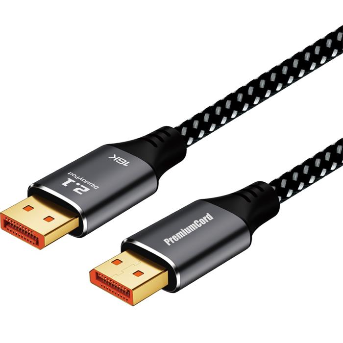 PremiumCord propojovací DisplayPort 2.1 kabel, 16K@60Hz, 1.5m