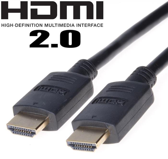 PremiumCord propojovací kabel HDMI 2.0, 0.5m, černý
