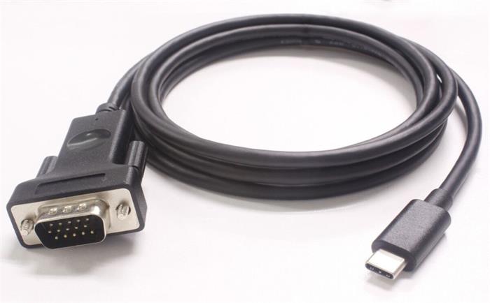 PremiumCord propojovací kabel USB-C (DP alt) na D-Sub, 1.8m